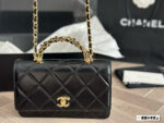 Chanel 24 New Fortune Bag - Metal Handle Woc Lambskin With Box - Image 5