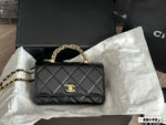 Chanel 24 New Fortune Bag - Metal Handle Woc Lambskin With Box - Image 7