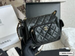 Chanel Lambskin Camera Bag Multi-Pocket Design Retro Chic