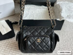 Chanel Lambskin Camera Bag Multi-Pocket Design Retro Chic - Image 6