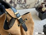Chanel 25A Suede Hobo Shoulder Tote Suede Colour-Blocking Autumn/Winter Bag King - Image 4