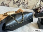 Chanel 25A Suede Hobo Shoulder Tote Suede Colour-Blocking Autumn/Winter Bag King - Image 6