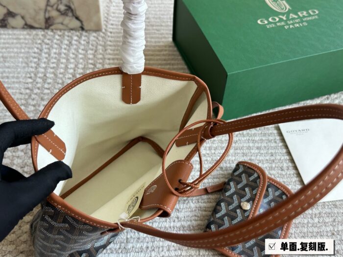 Goyard Mini Shopping Bag - Replica Edition With Box - 1:1 Customisation - Superb Quality - New Year'S Lucky Bag - Image 8