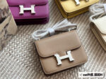 Hermès Kang Kang Bag (Stewardess Bag) Swift Calf Leather With Silver Buckle Authentic Hand-Stitched Complete Original Logo