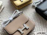 Hermès Kang Kang Bag (Stewardess Bag) Swift Calf Leather With Silver Buckle Authentic Hand-Stitched Complete Original Logo - Image 2
