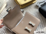 Hermès Kang Kang Bag (Stewardess Bag) Swift Calf Leather With Silver Buckle Authentic Hand-Stitched Complete Original Logo - Image 7