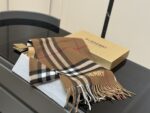 Burberry Classic Large Check Wool & Silk Scarf - Soft Texture - Suitable For Gentlemen - Image 3