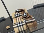 Burberry Classic Large Check Wool & Silk Scarf - Soft Texture - Suitable For Gentlemen - Image 4
