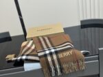 Burberry Classic Large Check Wool & Silk Scarf - Soft Texture - Suitable For Gentlemen - Image 8