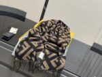 Fendi Double-Sided Wool Scarf - Caramel-Coloured Warm Shawl (Original Single With Box) - Image 6