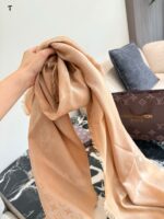 Louis Vuitton Classic Monogram Silk-Wool Shawl - Image 5