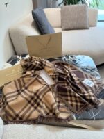 Burberry Check Fringe Scarf Soft Against The Skin, Non-Irritating - Image 3