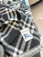 Burberry Check Fringe Scarf Soft Against The Skin, Non-Irritating - Image 6