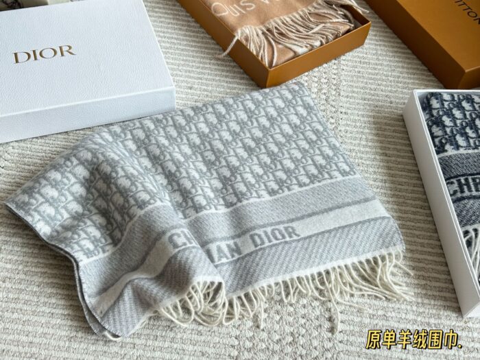 Dior New Cashmere Scarf 100% Cashmere Warm And Comfortable - Image 4