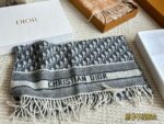 Dior New Cashmere Scarf 100% Cashmere Warm Classic Pattern