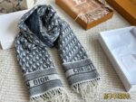 Dior New Cashmere Scarf 100% Cashmere Warm Classic Pattern - Image 5