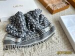 Dior New Cashmere Scarf 100% Cashmere Warm Classic Pattern - Image 7