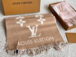 Louis Vuitton Authentic Cashmere (Chip Design) Scarf Classic Floral Logo Pattern Comfortable, Warm And Versatile - Image 9