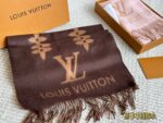 Louis Vuitton Authentic Cashmere (Chip Design) Scarf Classic Floral Logo Pattern Comfortable, Warm And Versatile - Image 14