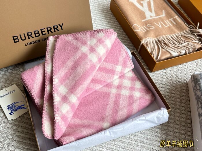 Burberry Cashmere Scarf Delicate Colour Palette Soft And Comfortable Comes With A Box - Image 6