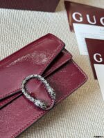 Gucci Supermini Dionysus Patent Calfskin Double Tiger Head Silver Buckle Suede Lining Fits Plus-Sized Phones - Image 5