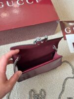 Gucci Supermini Dionysus Patent Calfskin Double Tiger Head Silver Buckle Suede Lining Fits Plus-Sized Phones - Image 9