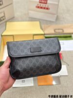 Gucci Latest Collection Tiger Head Waist Bag/Chest Bag Replica Edition Cowhide With Compact Mirror Exquisite Hardware Retro Charm - Image 2