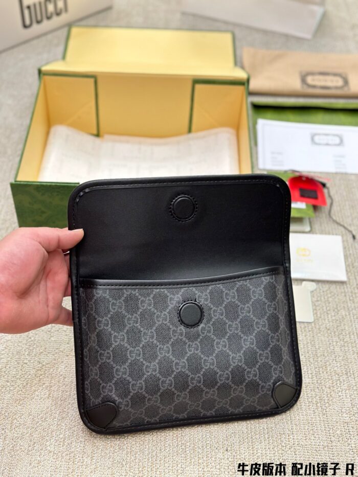 Gucci Latest Collection Tiger Head Waist Bag/Chest Bag Replica Edition Cowhide With Compact Mirror Exquisite Hardware Retro Charm - Image 7