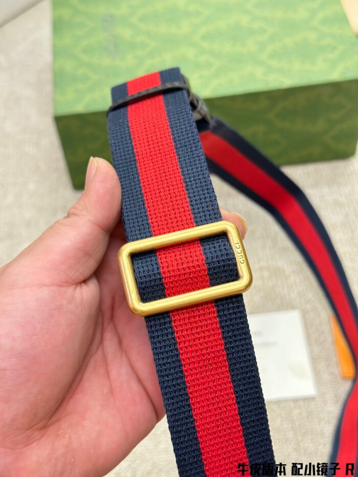 Gucci Latest Collection Tiger Head Waist Bag/Chest Bag Replica Edition Cowhide With Compact Mirror Exquisite Hardware Retro Charm - Image 9