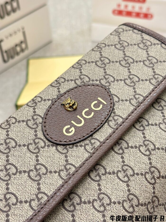 Gucci'S Latest Tiger-Head Waist Bag And Chest Bag Collection. Replica Cowhide With Small Mirror. Vintage-Inspired, Exquisite Hardware. - Image 3