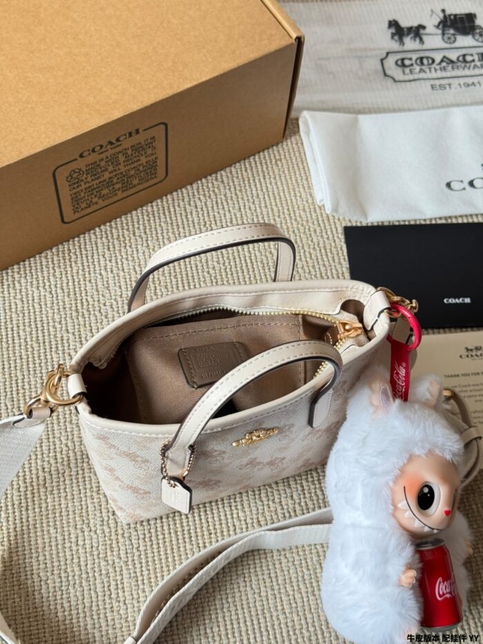 Coach City Series Mini Tote Bag With Attachment - Image 9