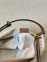 Loewe Ss24 Cubi Bento Bag Embroidered Design Adjustable Shoulder Strap Effortlessly Chic Underarm Bag - Image 8