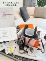 Hermès Shopping Basket Premium Tc Leather Upgrade Edition Complete Packaging Edge Oil Coating With Subtle Granular Texture Exquisitely Engraved Lock Head