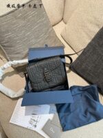 Dior Men'S New Full-Leather Messenger Crossbody Bag Original Hardware Complete Packaging - Image 9