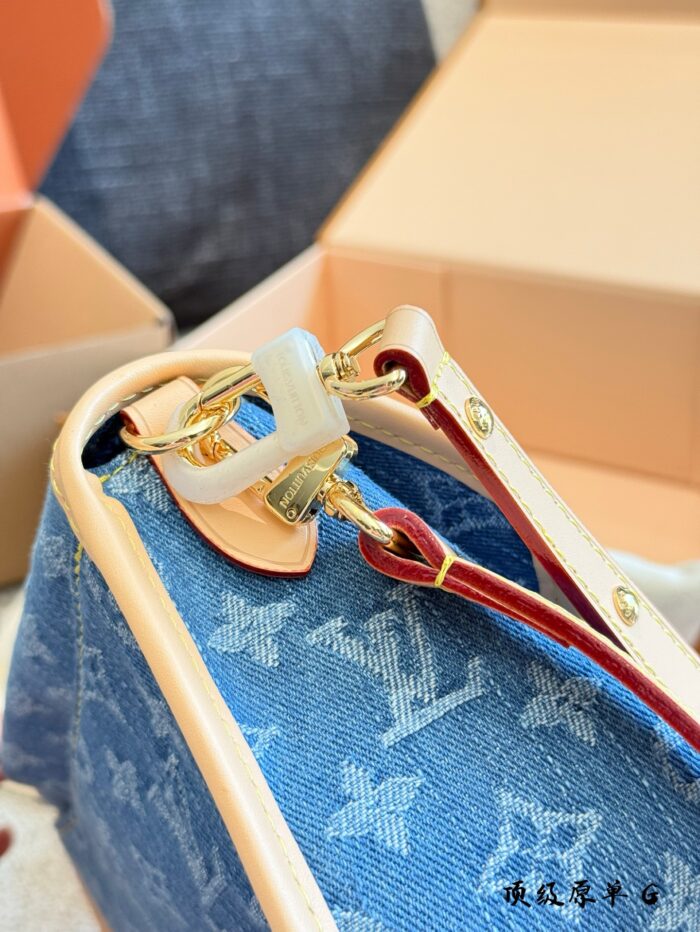 Louis Vuitton June New Arrival Denim Monogram French Bag - Image 4