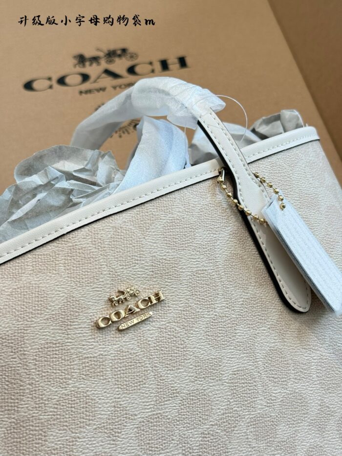 Coach City Tote Vintage Print Tote Bag New Magnetic Clasp Design - Image 6