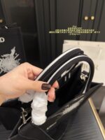 Dior Embroidered Tote Bag Embossed 3D Print Shoulder Handbag Generous Capacity - Image 5