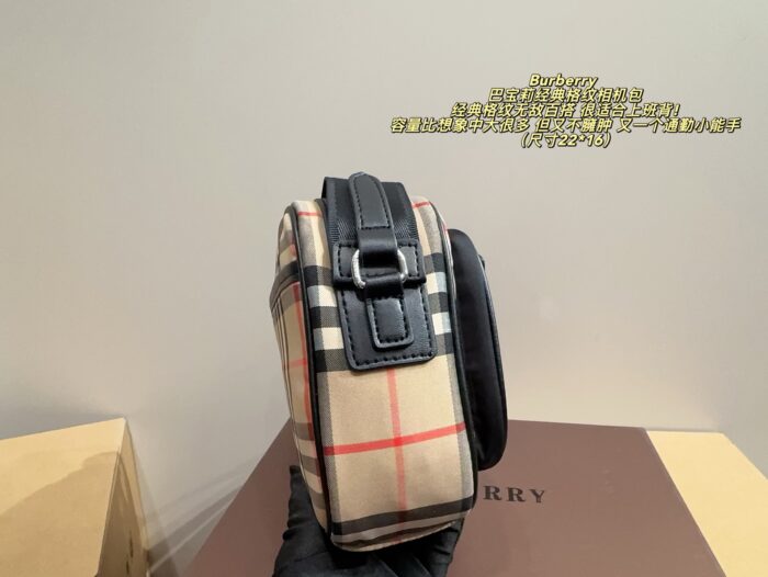 Burberry Classic Check Camera Bag Versatile, Lightweight And Perfect For Commuting. - Image 4