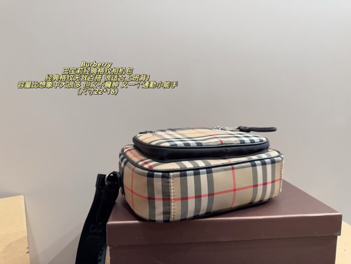 Burberry Classic Check Camera Bag Versatile, Lightweight And Perfect For Commuting. - Image 5