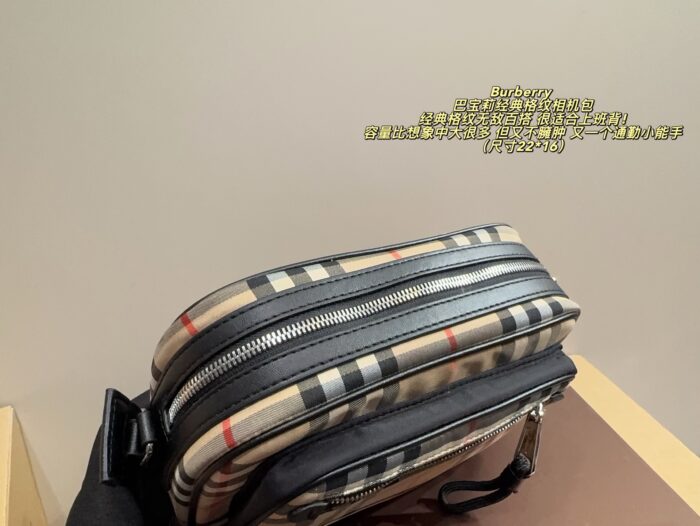 Burberry Classic Check Camera Bag Versatile, Lightweight And Perfect For Commuting. - Image 7