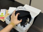 Dior Lady Dior Embroidered Lambskin Calfskin Handbag With Latest Shoulder Strap - Image 4