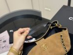 Chanel 25A Vertical Suede Tote Bag Mellard Colour Palette Handheld Or Underarm Carry Effortlessly Relaxed - Image 3