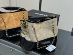 Chanel 25A Vertical Suede Tote Bag Mellard Colour Palette Handheld Or Underarm Carry Effortlessly Relaxed - Image 6