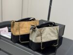 Chanel 25A Vertical Suede Tote Bag Mellard Colour Palette Handheld Or Underarm Carry Effortlessly Relaxed - Image 8