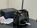 Chanel 25A Vertical Suede Tote Bag Mellard Colour Palette Handheld Or Underarm Carry Effortlessly Relaxed