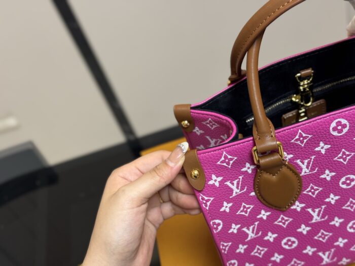 Louis Vuitton On The Go Jungle Calfskin Shopping Tote Hidden Shoulder Strap Single-Shoulder Or Hand-Carry Includes Folding Box - Image 3
