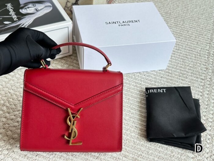 Yves Saint Laurent Cassandra Mini Bag Rotating Y-Shaped Clasp Multiple Leather Options Handheld, Shoulder, Crossbody - Image 3
