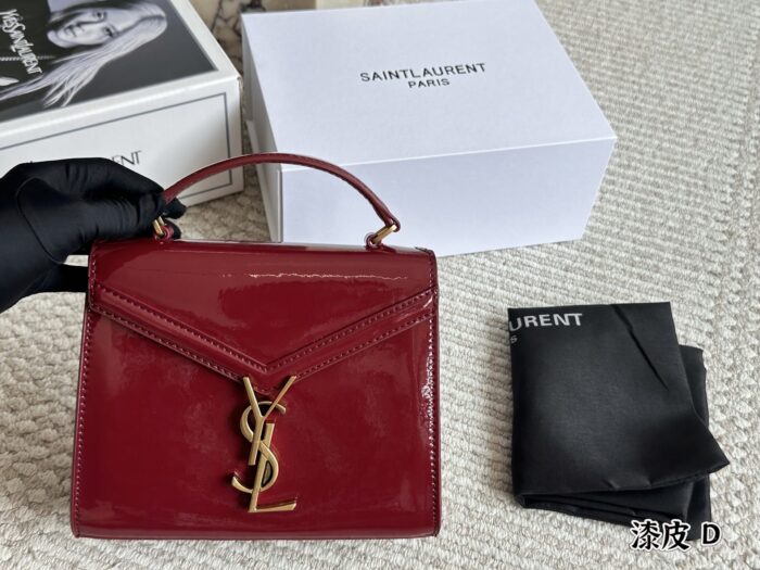 Yves Saint Laurent Cassandra Mini Bag Rotating Y-Shaped Clasp Multiple Leather Options Handheld, Shoulder, Crossbody - Image 5