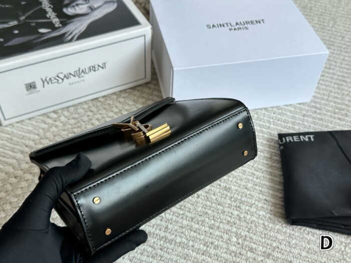 Yves Saint Laurent Cassandra Mini Bag Rotating Y-Shaped Clasp Multiple Leather Options Handheld, Shoulder, Crossbody - Image 3