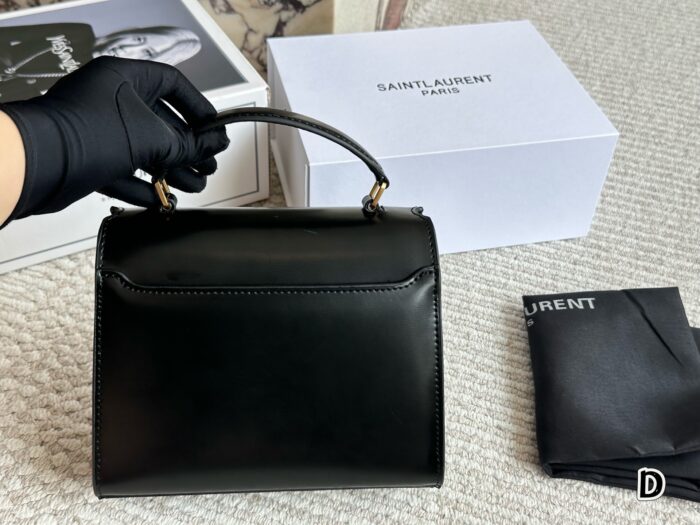 Yves Saint Laurent Cassandra Mini Bag Rotating Y-Shaped Clasp Multiple Leather Options Handheld, Shoulder, Crossbody - Image 5